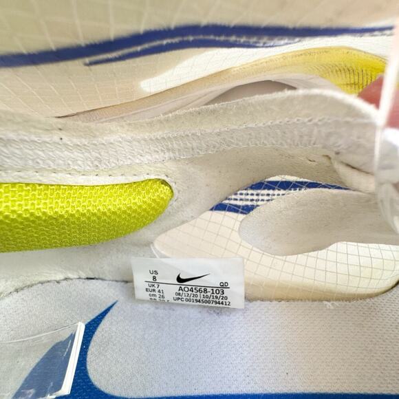 Nike VaporFly - Ekiden White Racer Blue - ZoomX Next Mens Size 8 Box Included - Picture 8 of 13